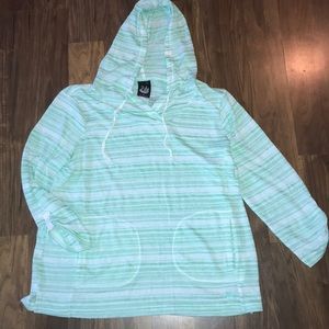 Mint green lightweight sweater or swim cover
